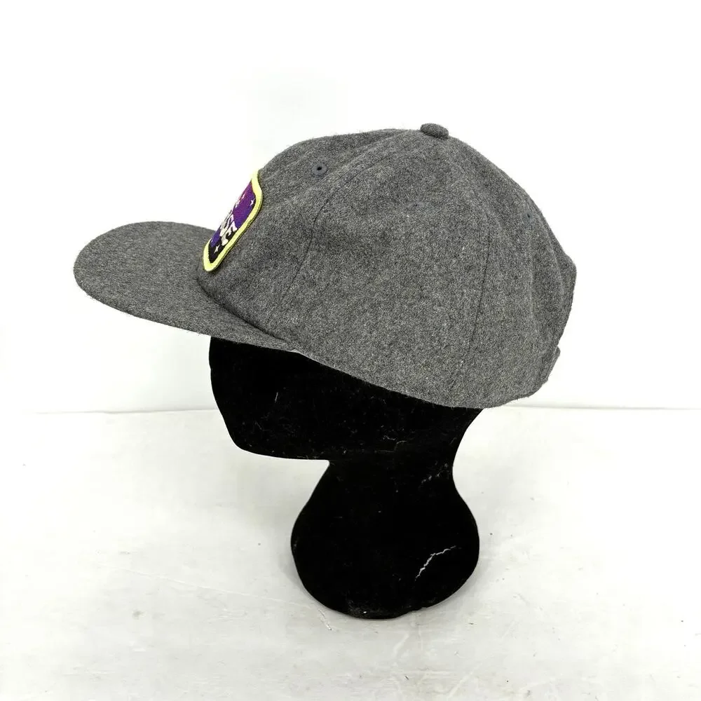 Sheeleyco Trust the Universe Wool Blend Snapback Hat Gray Portland Oregon